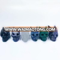 Hot sale high Quality hand carved crystal skull with ears