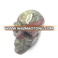 100% natural crystal hand carved Dragon blood stone head for decoration