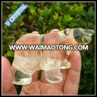 Natural Citrine Quartz Crystal Polar Bear Animal Figurine For Wedding Gift